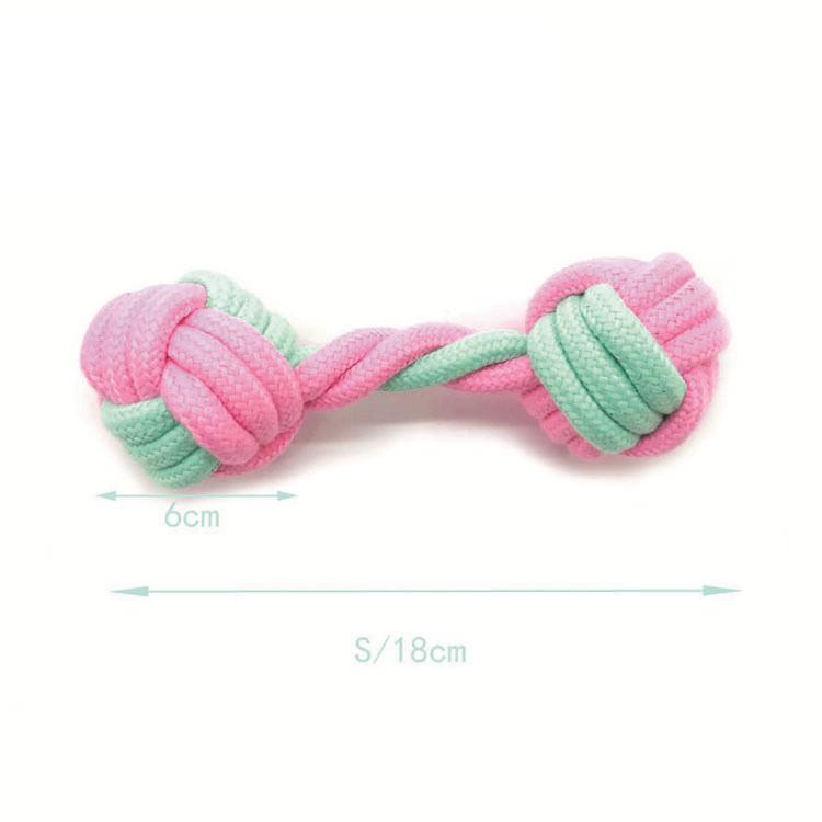 Hot Style Cute Custom Leaking Ball Cotton Rope Durable Chew Dog Toy Set
