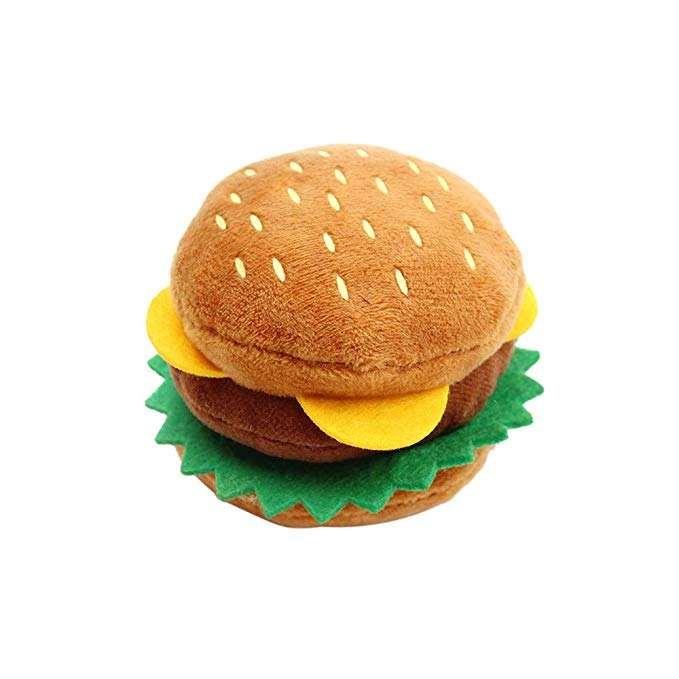 Wholesale Eco Friendly Cute Fast Food Chicken Ice Cream Soft Durable Squeaky Pet Plush Dog Toy