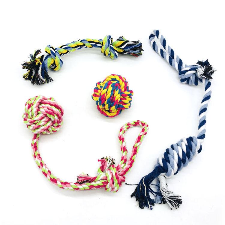 Cotton Rope Pet Eco Friendly Custom Interactive Indestructible Chew Dog Toy