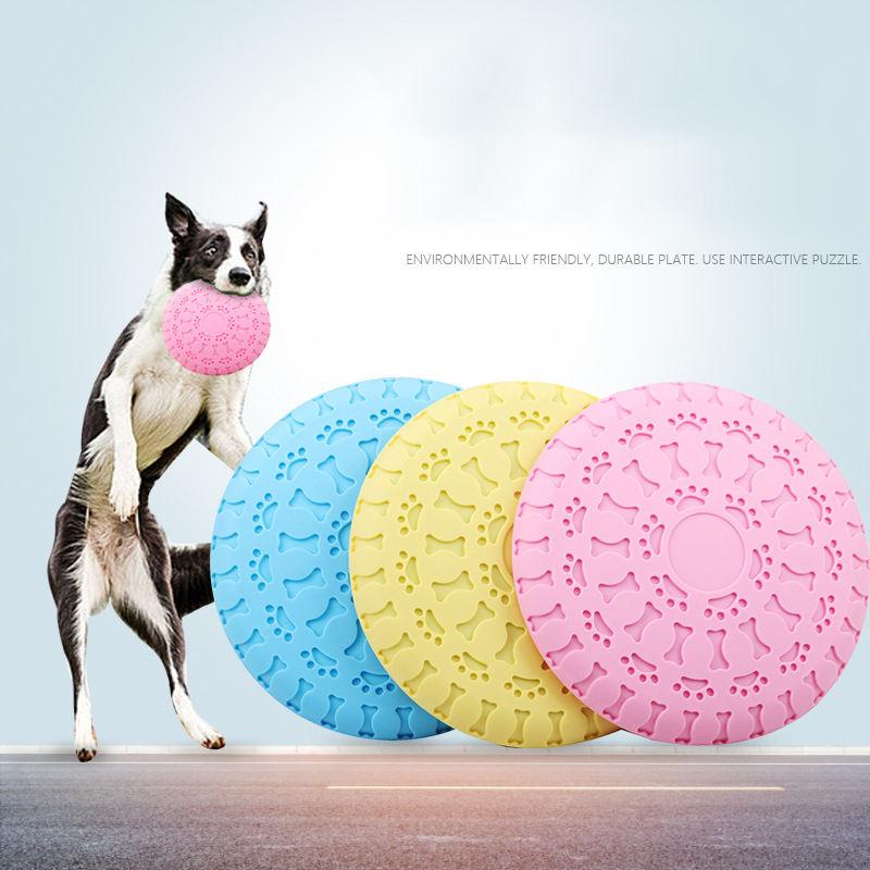 Feeding Training Dual-purpose Flying Disk Durable Customized Tpr Dog Puzzle Toys