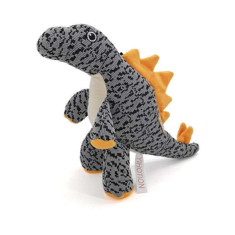 Fly Woven Dinosaur Pet Biting Toy Custom Funny Squeeky Dog Pet Toy