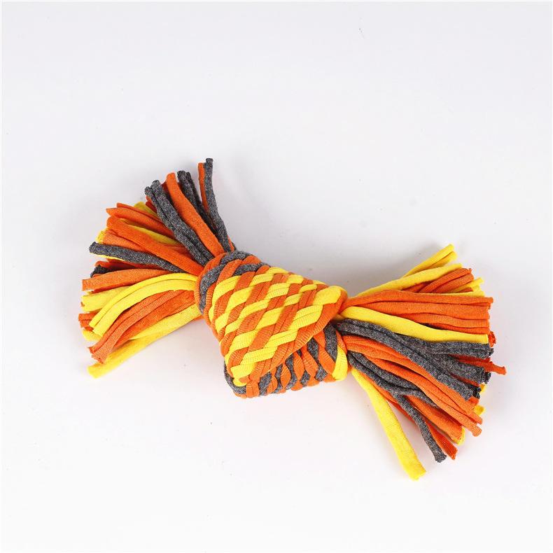 Triangle Knot Cotton Rope Funny Cat Toy Bite Resistant And Sharp Teeth Pet Supplies Puppy Toys Pet Dog Toy Bite Rope