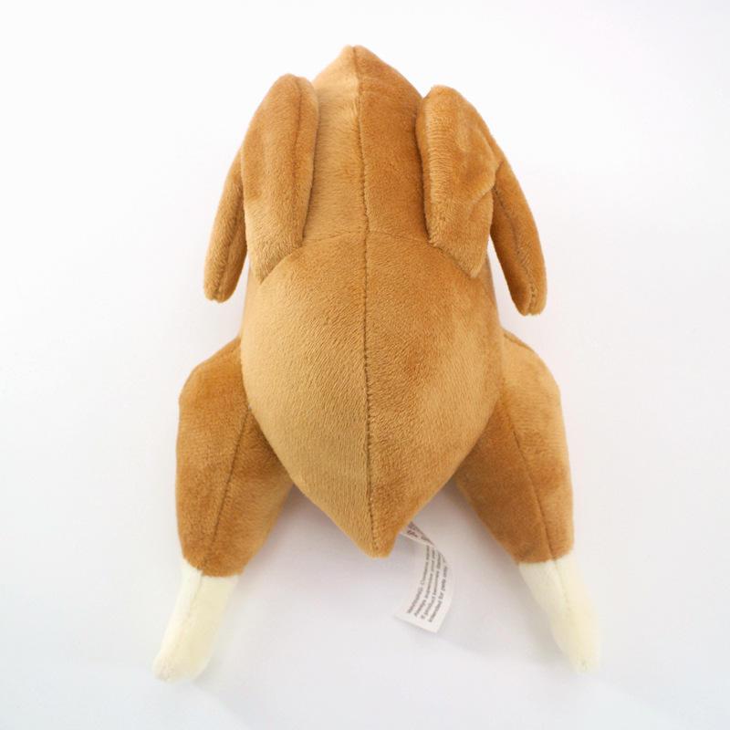 Durable Funny Roast Chicken Dog Squeaky Plush Chew Toys Chicken Toy Pet Stuffed Toy