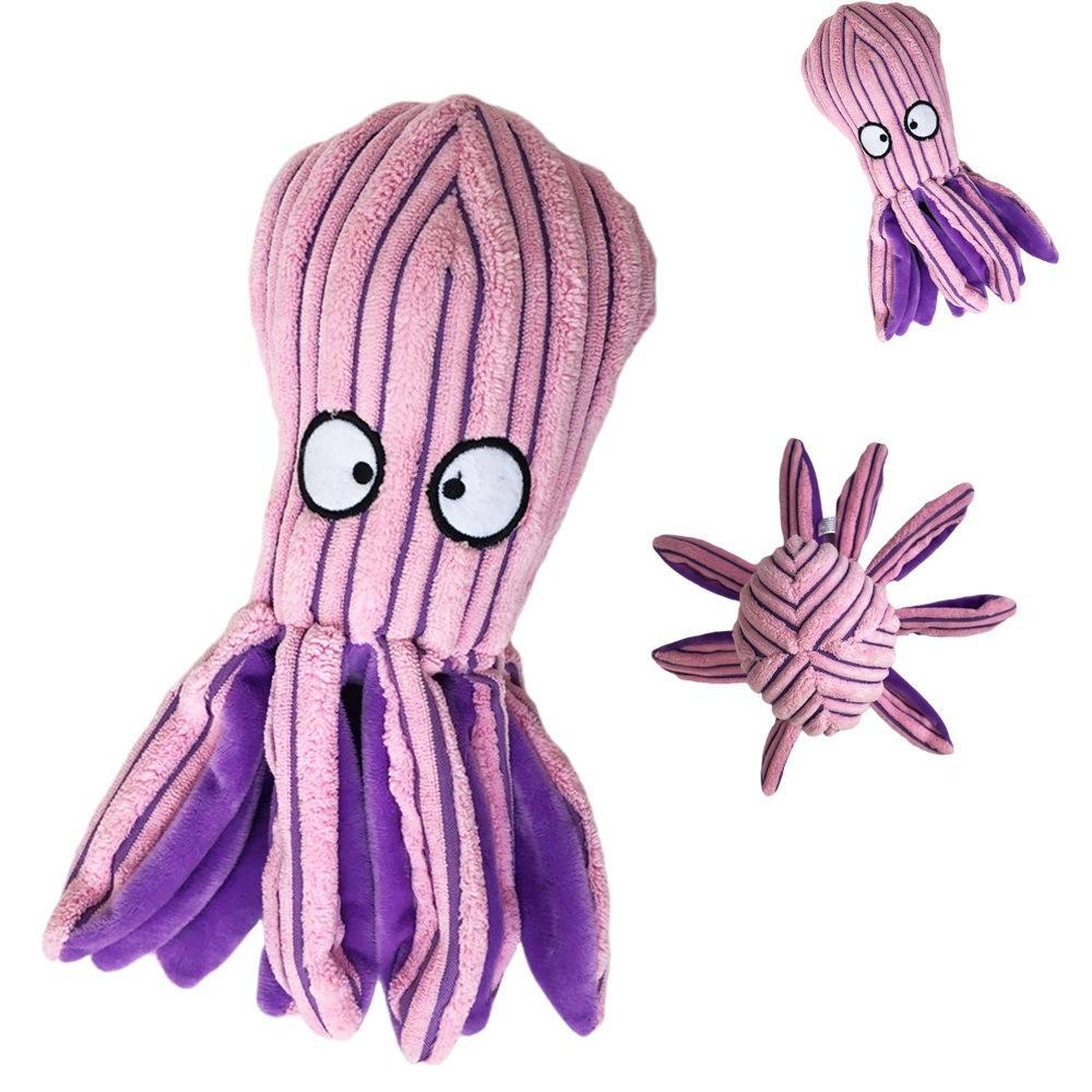 Nature Ocean Octopus Dog Toys Luxury New Pet Dog Plush Chew Sounding Toy
