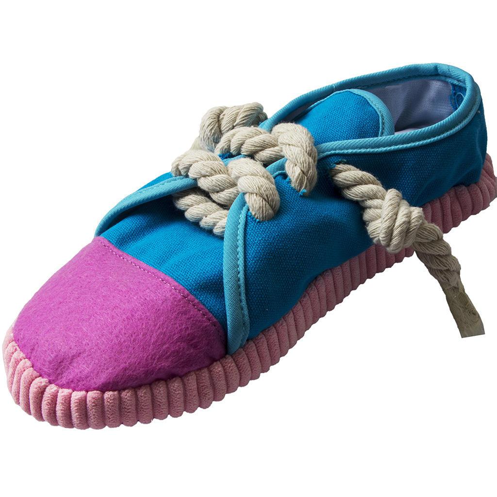 Unique Eco Rope Dog Chew Toy Cute Simulation Canvas Shoes Sounding Toy