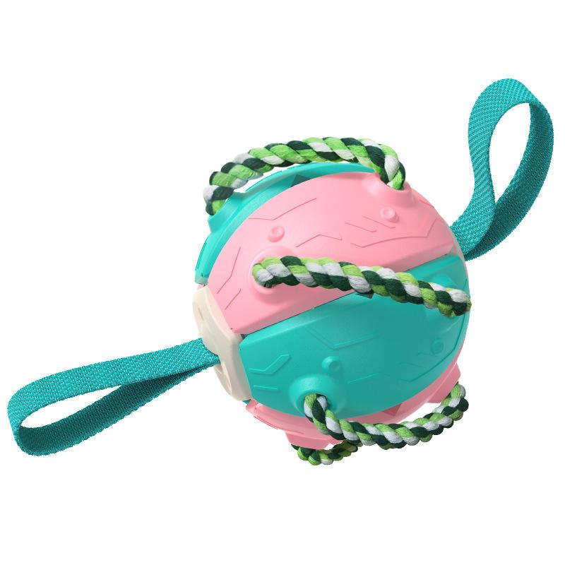 Puppy Dog Training Treats Teething Rope Toys For Boredom With Teeth Cleaning Interactive Pet Training Toy Ball