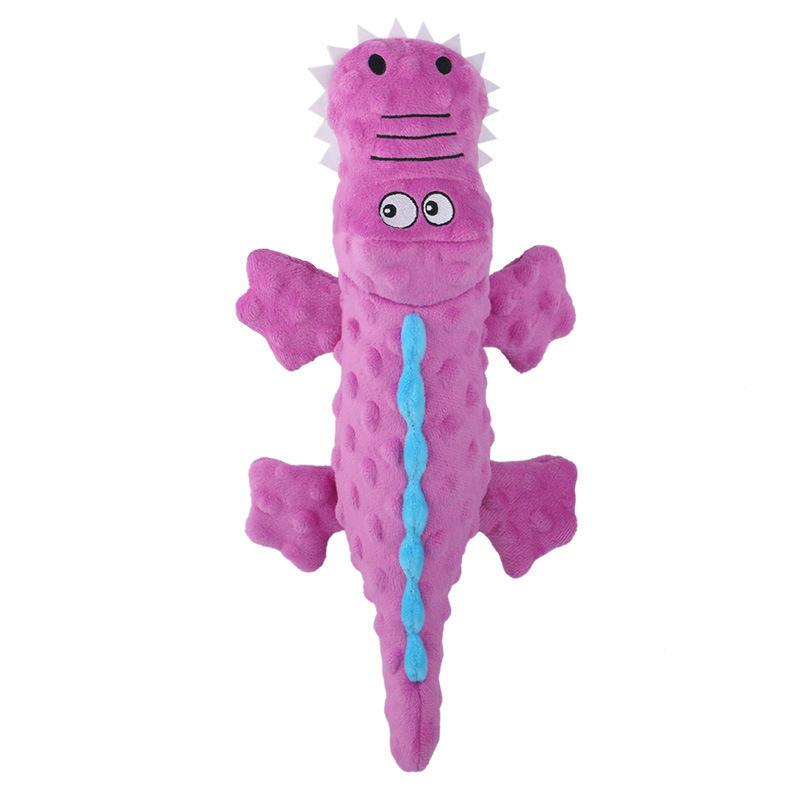 New Pet Plush Toy Voice Crocodile Teeth Bite Resistant Cute Cartoon Dog Toy Squeaky Pet Supplies