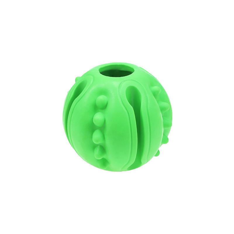 Pet Tooth Cleaning Chewing Iq Treat Balls Food Dispenser Treat Feeder Chew Ball Ball Training Toy Food Dispensing For Pet