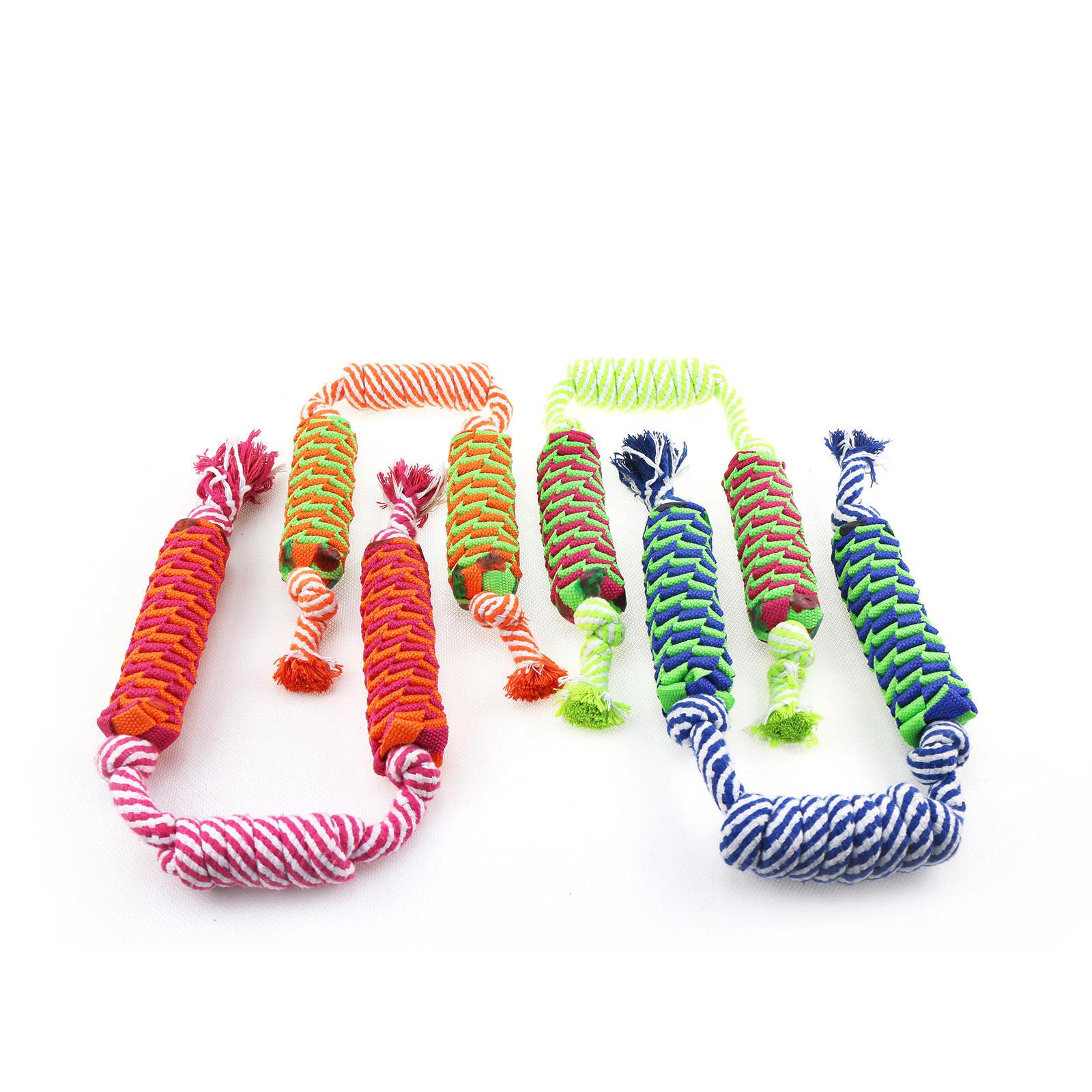 Eco Friendly Durable Knots Dog Toy Rope Toys Dog Grinding Teeth Dental Cleaning Chew Toys