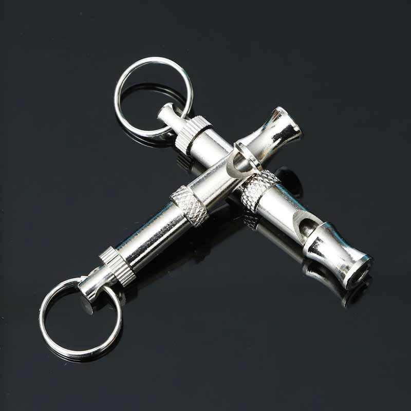 Dog Whistle Training Supplies Ultrasound Stainless Steel Repellent Dog Whistle