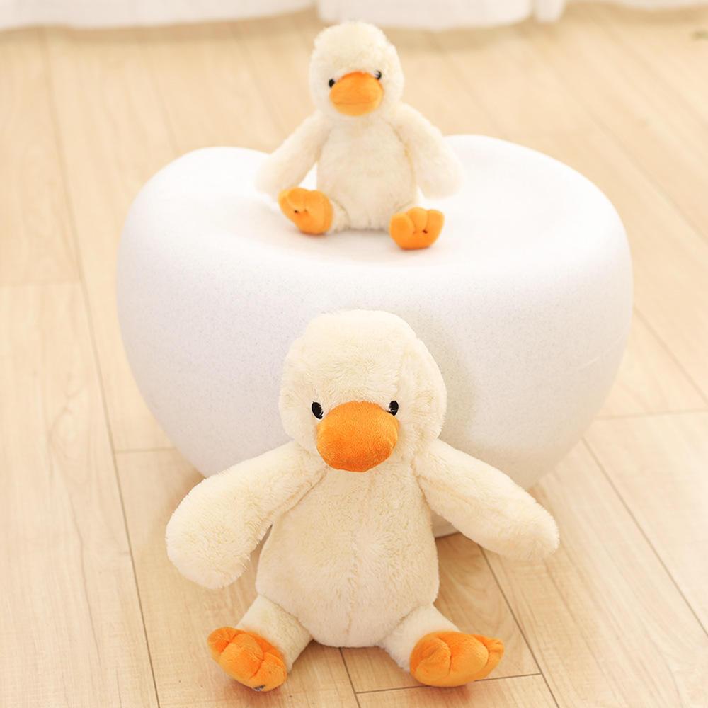 Wholesale In Stock Small Big Sized 25cm 35cm Chew Squeaky Plush Duck Shape Pet Dog Soft Toy