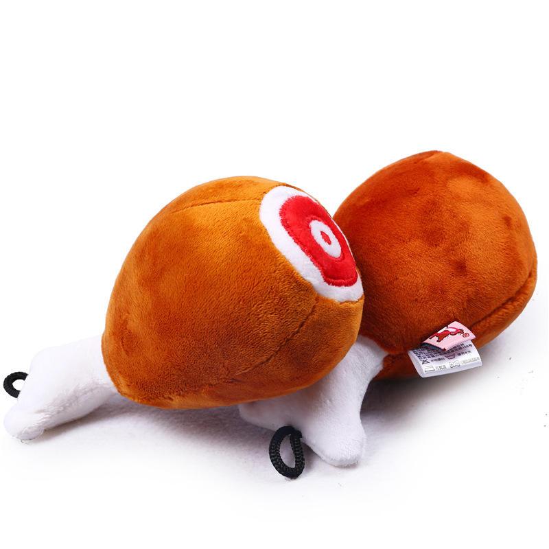 Chicken Leg Plush Squeak Chew Interactive Sound Pet Dog Toys