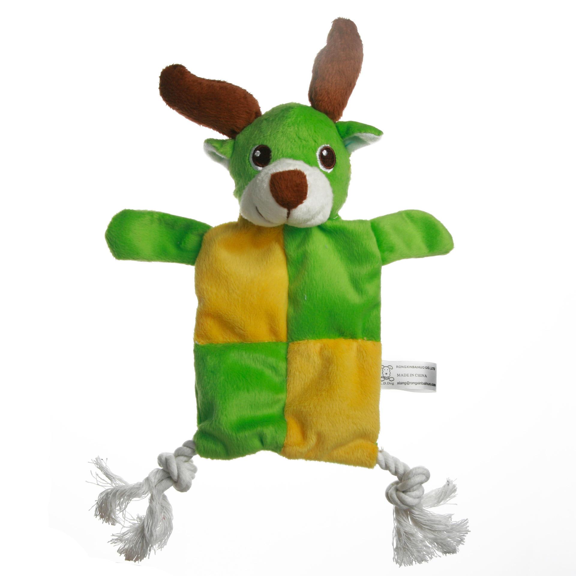 Custom Eco Friendly Animal Style Plush Squeaky Singing Sound Paper Dog Toy