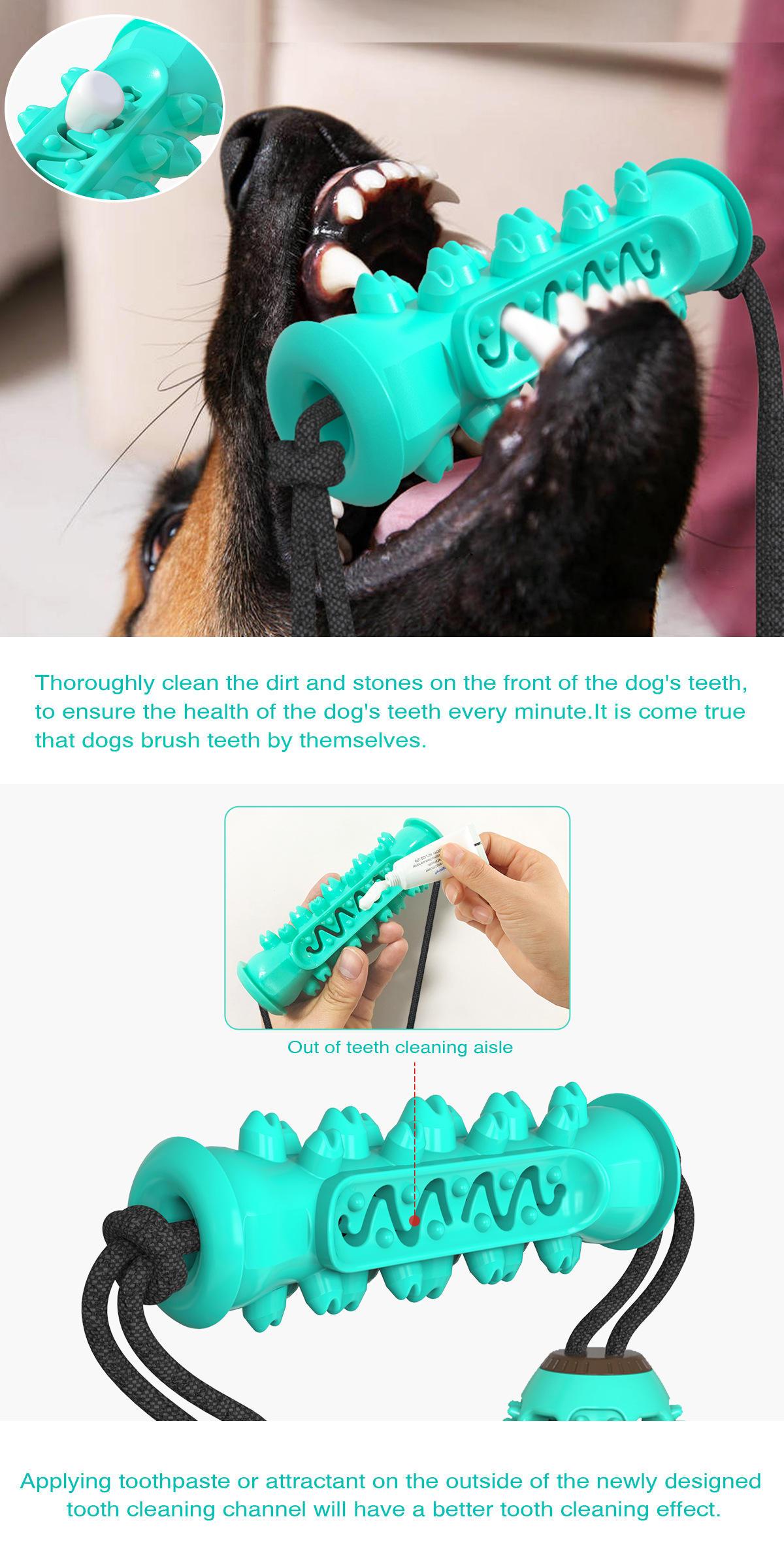 New Model Dog Teeth Stick Resistant To Bite Toothbrush With Rope Dog Toy Pet Toys