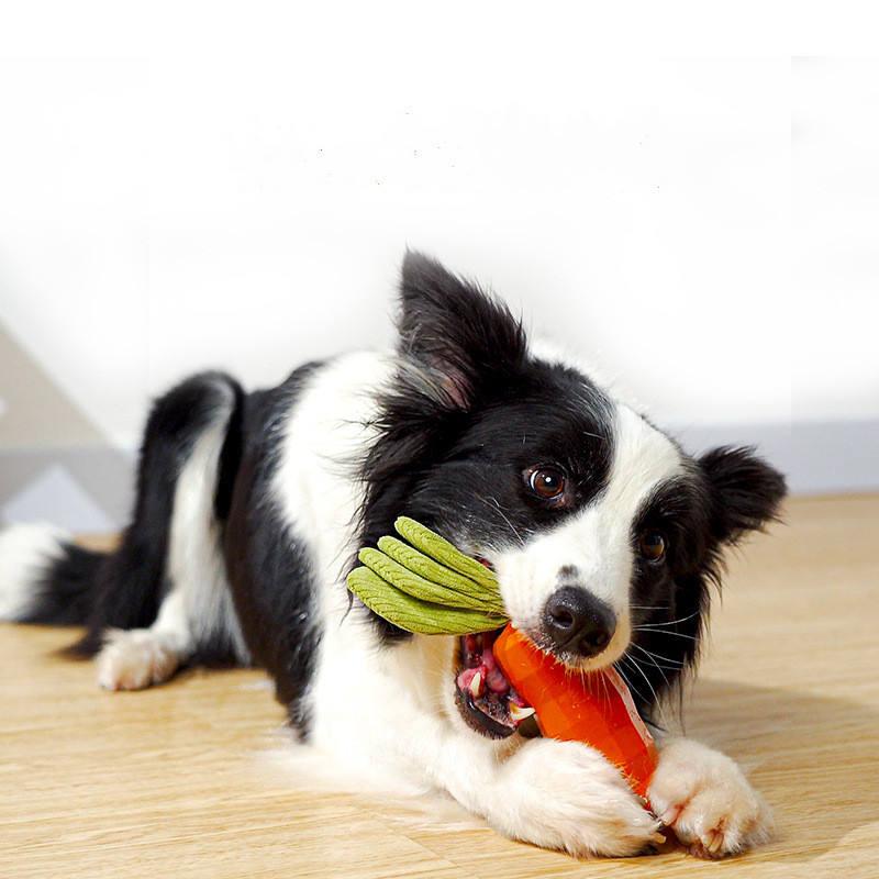 Universal Bite-resistant Molar Puppy Vocal Carrot Wholesale Chew Pet Voice Toys