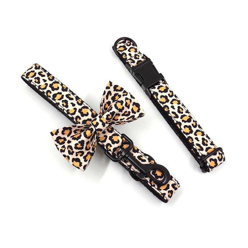 Wholesale Dog Lead And Collar Set With Bow Tie In Bulk Pet For Shopping
