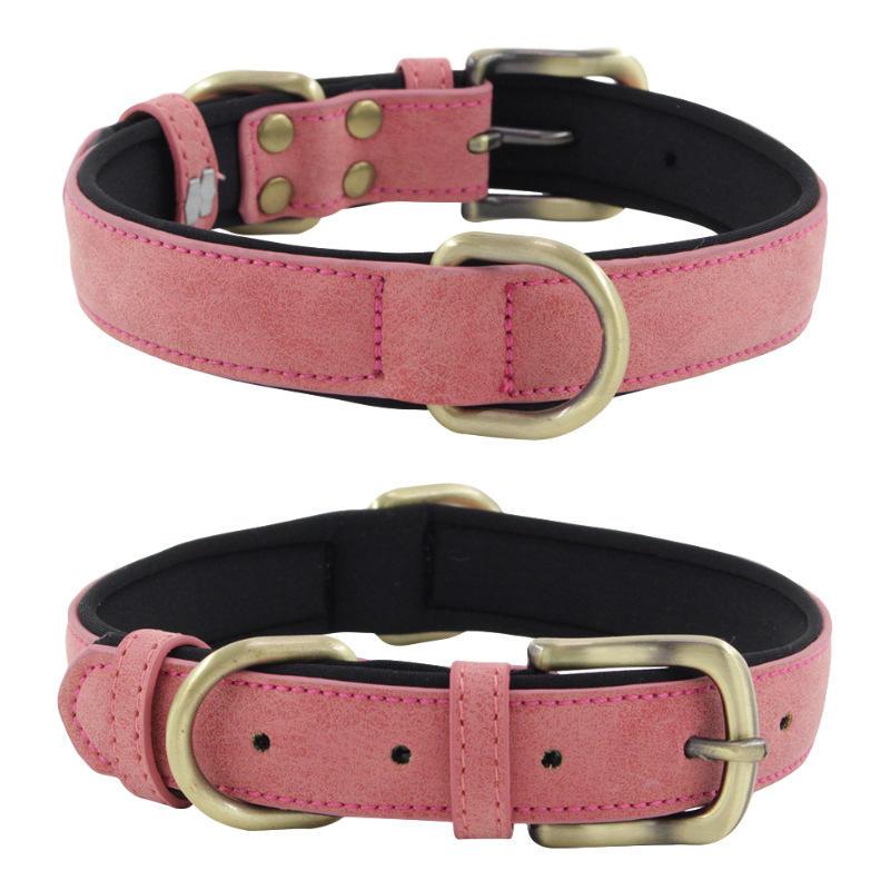 Wear-resistant Pet Collar Can Be Lettered Custom Design Wholesale Leather Personalized Dog Collar