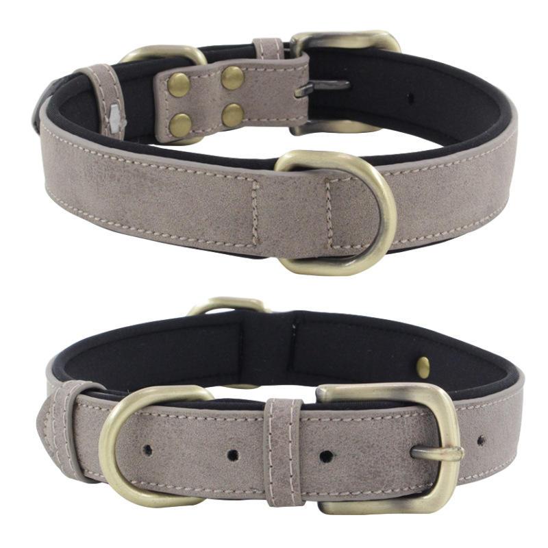 Wear-resistant Pet Collar Can Be Lettered Custom Design Wholesale Leather Personalized Dog Collar