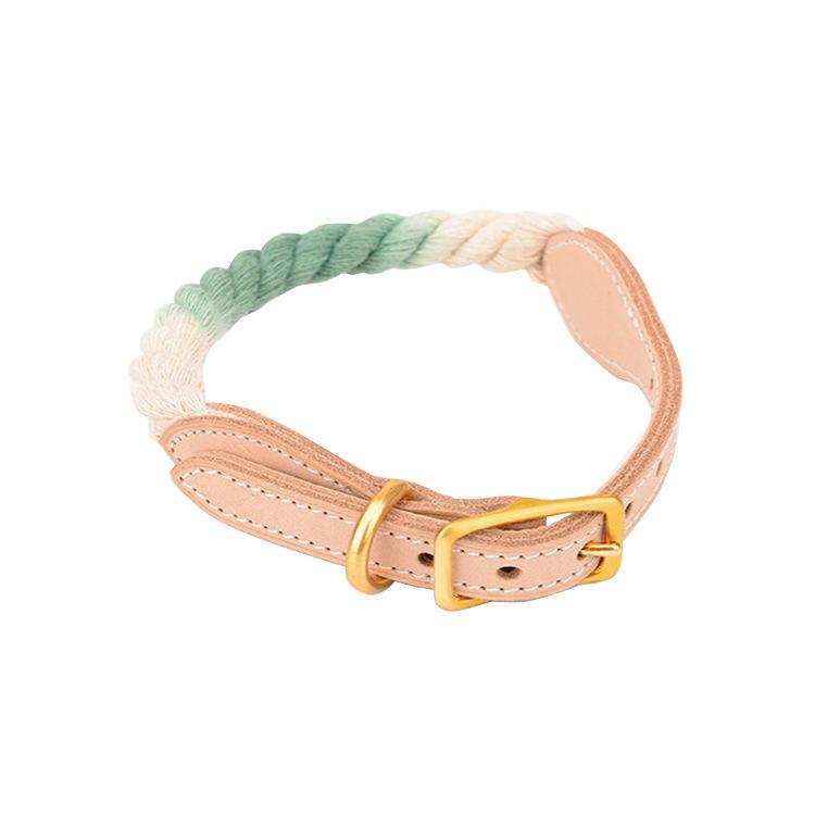 Colorful Rainbow Wholesale Fashion Dog Collar Handmade For Custom With High Quality