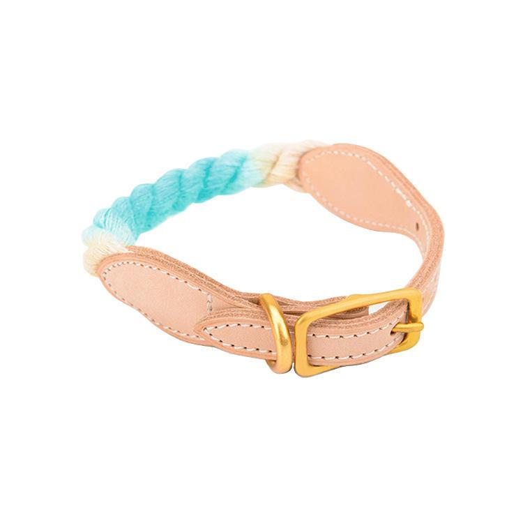 Colorful Rainbow Wholesale Fashion Dog Collar Handmade For Custom With High Quality