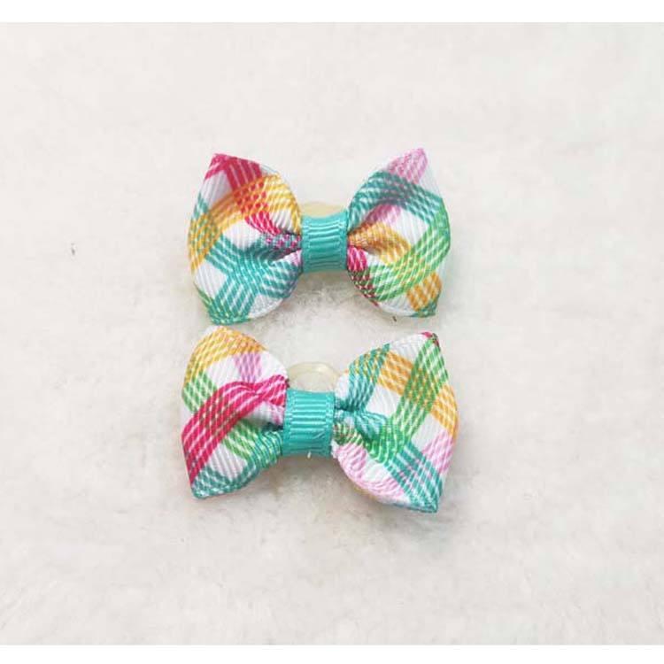 New Design Colorful Adjustable Single Stripe Cat Dog Bow Tie Holiday Puppy Bow Ties Necktie Pet Collar