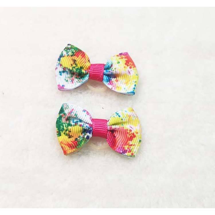 New Design Colorful Adjustable Single Stripe Cat Dog Bow Tie Holiday Puppy Bow Ties Necktie Pet Collar