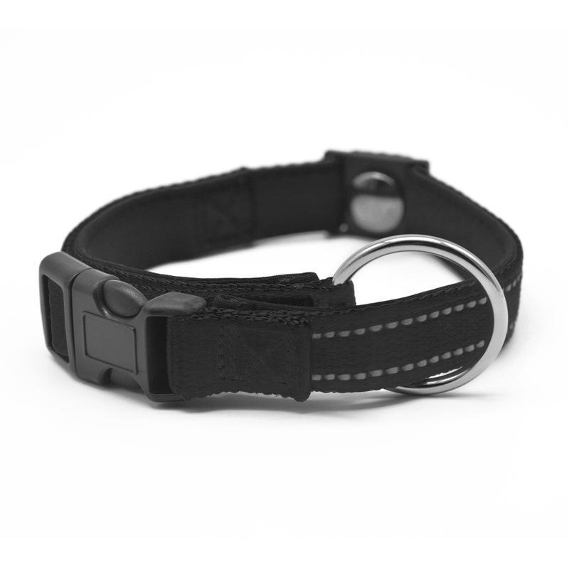 Heavy Duty Dog Nylon Collar With Buckle Adjustable Safety Reflective Collars For Dogs