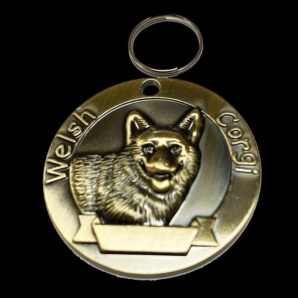 New Design Retro Ancient Bronze Dog Tag Supports A Generation Of Pet Id Card Processing Laser Lettering Pet Id Card