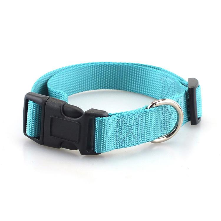 Wholesale Multicolor Soft Adjustable Plain Nylon Dog Collar And Leash