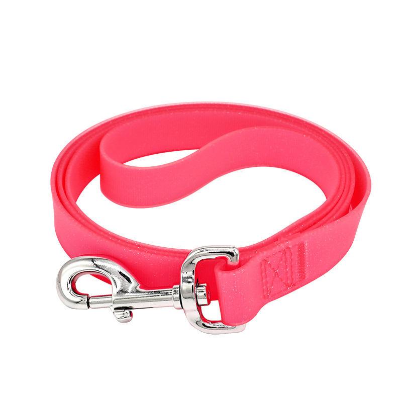 Pet Supplies Fluorescent Adjustable Explosion-proof Punch Eco Friendly Custom Dog Collar Leash Set