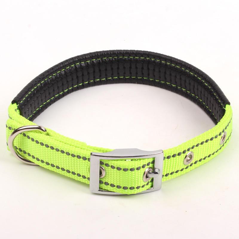Pet Nylon Braided Reflective Silk Dog Collar Dog Neck Sleeve Pet Leash Collar