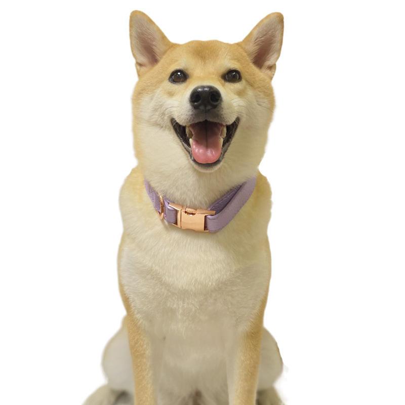 Soft Pu Leather Dog Collar In Bulk Fashion Simple High Quality Dog Collar