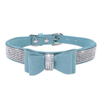 Exquisite Adjustable Bowknot Diamond Puppy Pet Dog Collars