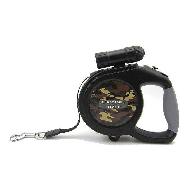 Fashion Retractable Dog Leash With Led Flashlight