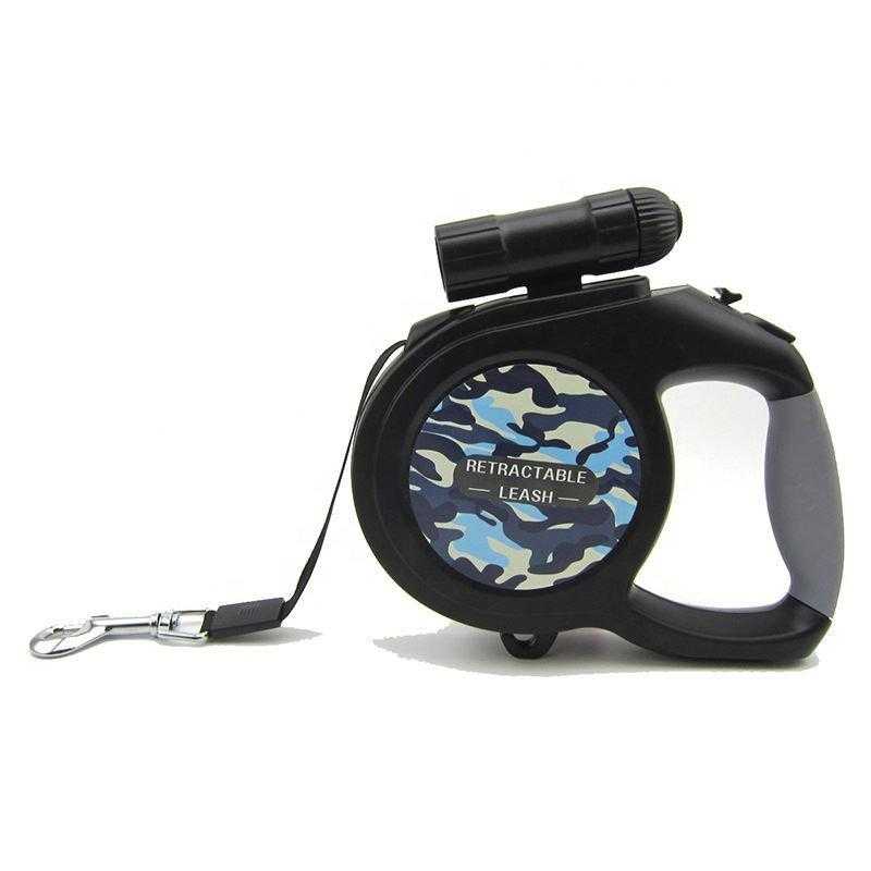 Fashion Retractable Dog Leash With Led Flashlight