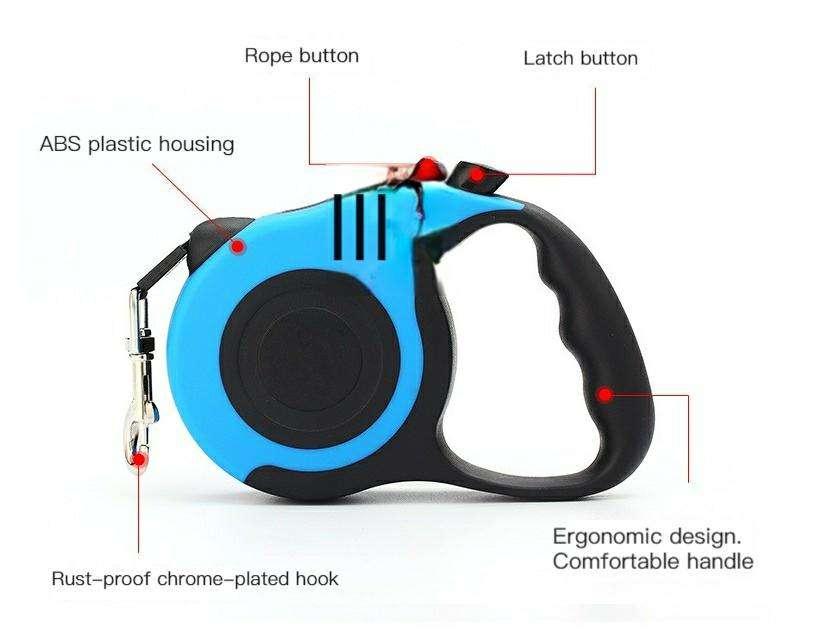 Small And Medium-sized Dog Traction Rope Dog Harness Leash Automatic Automatic Retractable Pet Leash