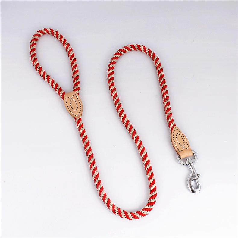 Strong Heavy Duty Slip Rope Lead No Pull Training Braided Leashes Pet Rope Leash For Medium Large And Small Dogs