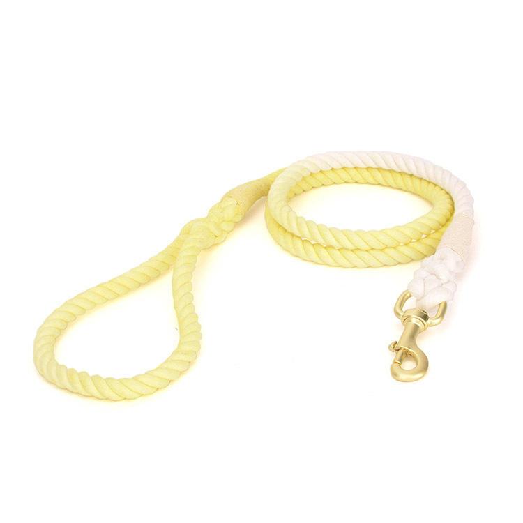 Handmade Comfortable Rope Dog Leash Rainbow Color With High Quality