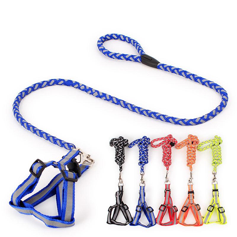 Manufacturer Wholesale In Stock Durable Comfortable Pet Leash Set Retractable Dog Harness And Leash