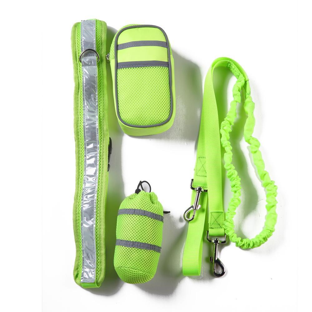 Hot Sale Dog Running Pet Sports Suit Reflective Traction Rope Set Running Traction Belt Training Package