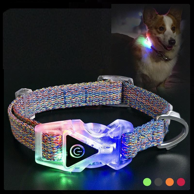 Luxury Light Up Dog Collar For Custom From Factory With Low Price Made In China