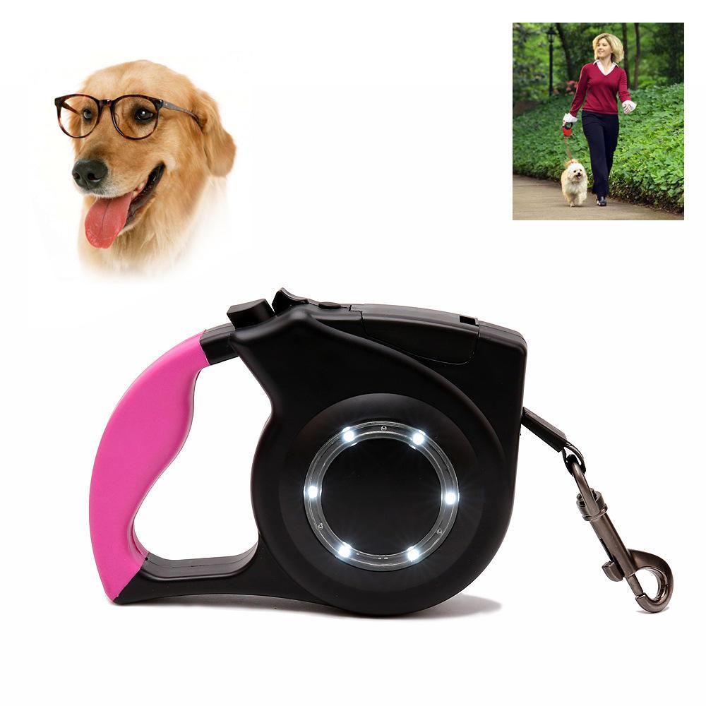 Fashion Design Reflective Retractable Led Dog Leash
