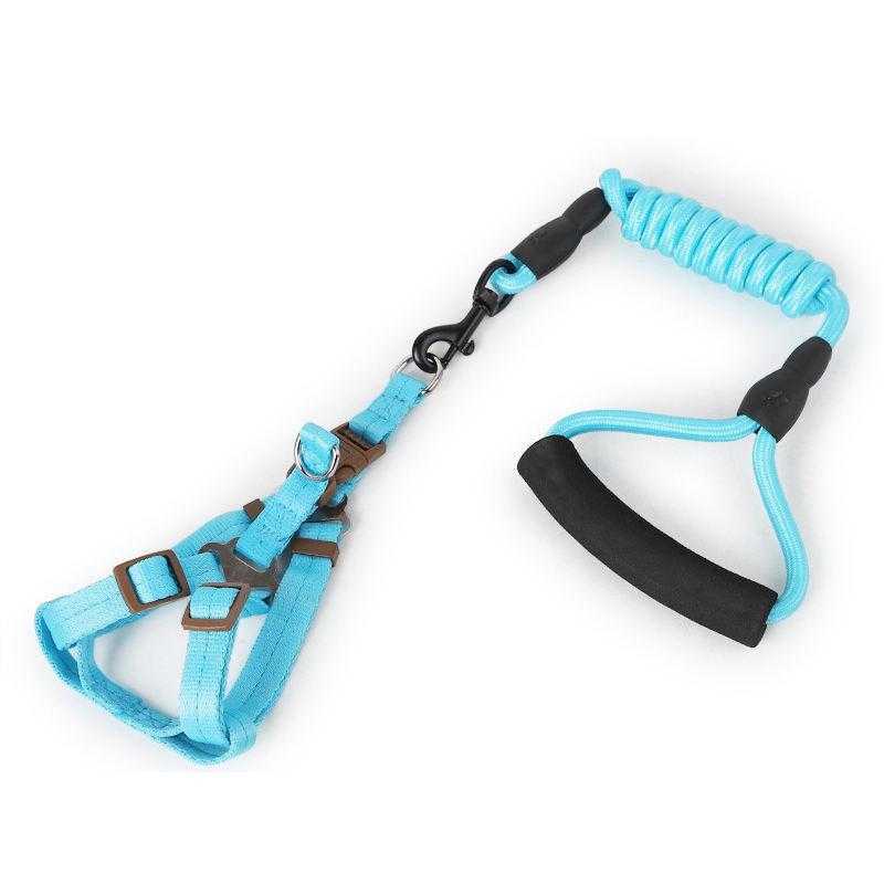 Wholesale New Style Braided Nylon Material Rope Dog Harness Leashes