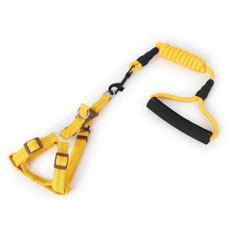 Wholesale New Style Braided Nylon Material Rope Dog Harness Leashes