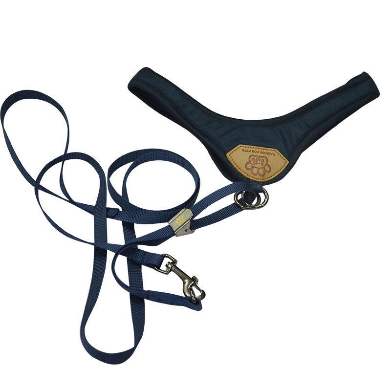 Custom Logo Nylon Pet Dog Leash And Dog Harness Set With Wholesale Price