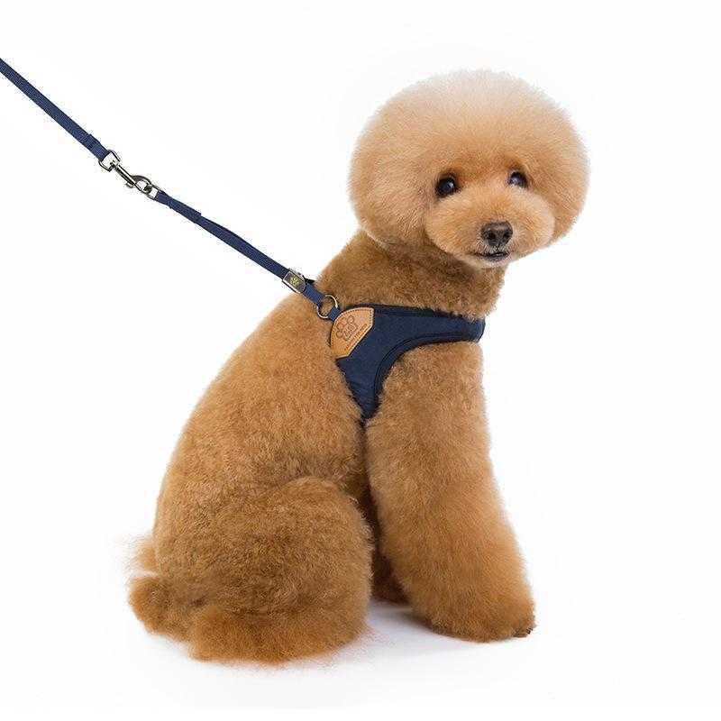 Custom Logo Nylon Pet Dog Leash And Dog Harness Set With Wholesale Price