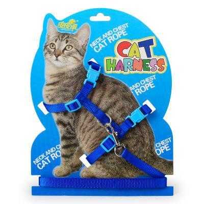Adjustable Solid Nylon Lovely Classical Cat Harness And Leash Set