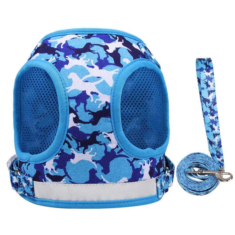 Tactical Mesh Pet Puppy Comfort Padded Vest Pet Accessories Dog Harness With Reflective Belt