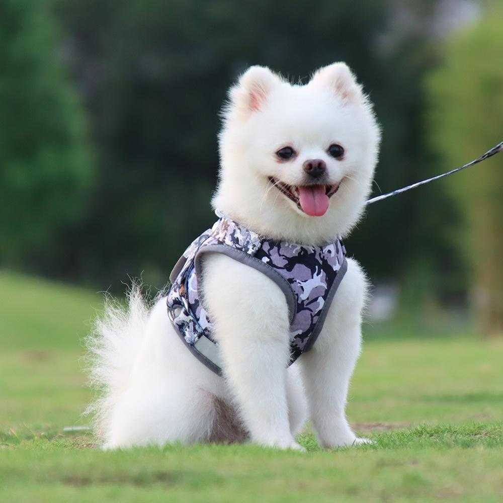 Tactical Mesh Pet Puppy Comfort Padded Vest Pet Accessories Dog Harness With Reflective Belt