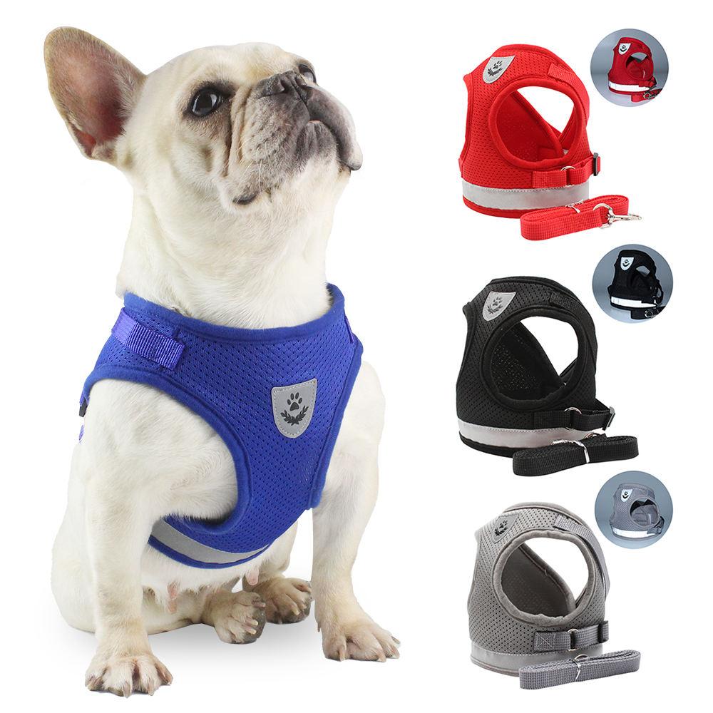 Wholesale Price Reflective Sturdy Polyester Dog Harness With Leash Selling Websites From China Factory